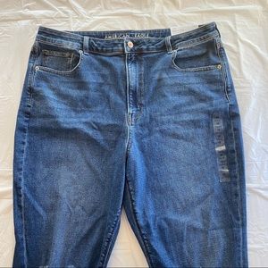NWT American Eagle Mom jeans distressed size 18